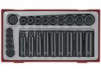 Jeu de douilles à choc court et long TTX1 tray 1/4 3/8 8- 19mm 24 pièces Teng Tools TT9024