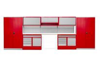 Mobilier d&amp;#039;atelier 5.5m avec 2 armoires de rangement MW Tools PRACO3550KK