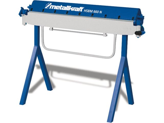 Plieuse de tôle manuelle utilisation sur chantier largeur de travail 1300 mm épaisseurs jusque 1,2 mm Metallkraft HSBM1300N