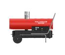 Chauffage diesel indirect 30 kW - Air chaud propre avec évacuation des fumées - Jusqu'à 1740 m³ MW Tools WDI100B