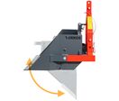 Benne de transport basculante 120 cm - 500 kg - Basculement mécanique - Pour tracteur - Attelage 3 points Stattos TAGBM120