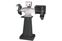 Touret à meuler brosse industriel dia. 200 mm 2800 rpm 750 W 400V garantie Optimum 10 ans avec socle aspiration Optigrind GZ20CD