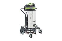 Aspirateur industriel à sec - Classe H - pour substances toxiques et dangereuses - cuve en acier inoxydable de 50 litres 2 moteurs 1,6 kW 230 V Cleancraft DRYCAT250IRCA H