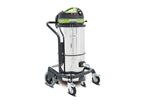 Aspirateur industriel à sec - Classe H - pour substances toxiques et dangereuses - cuve en acier inoxydable de 50 litres 2 moteurs 1,6 kW 230 V Cleancraft DRYCAT250IRCA H