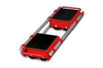 Lot de 2 patins rouleurs charges lourdes 6 t 8 galets en nylon, réglable de 500 à 1400 mm MW Tools SRC6