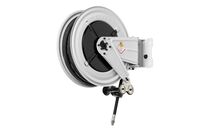 Enrouleur Graisse 18 m ø 3/8 400 bars Acier Peint avec enroulement automatique et support mural pivotant Raasm RA.8420.502