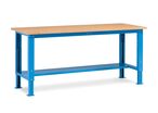 Etabli métal Fortis L.2000 mm bois bleu réglable