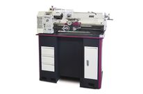 Tour à métaux d&amp;#039;établi hauteur des pointes 125 mm entre-pointes 550 mm alésage 21 mm 1,1 kW 230V vitesses variables Optiturn TU2406V 230V