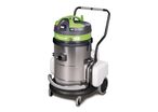 Aspirateur injecteur/extracteur professionnel eau et poussière - Cuve inox 62 L - 2000 W 230 V avec 2 moteurs - Fabrication européenne Cleancraft FLEXCAT 262-2 IEPD