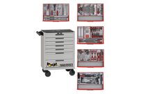 Servante silver mini master set 7 tiroirs Teng Tools TCMM259NS