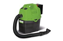 Aspirateur à sec avec bandoulière - Cuve plastique 5 L - Sur batterie lithium-ion 18 V 2,0 Ah - 63 dB(A) Cleancraft DRYCAT 15B