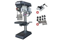 Perceuse d&amp;#039;établi jusque ø 25 mm CM2 750W 400V 12 vitesses + étau de perçage + jeu de boulons Optidrill D23PRO 400V PACK