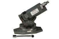 Étau de fraisage mécanique triaxial largeur des mors 75 mm ouverture 82 mm hauteur des mors 33 mm Optimum MV3-75