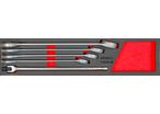 Jeu de clés mixtes à fourches Jumbo 20-36 mm 5 pièces module en mousse pour servante d'atelier MW Tools MWCO27365