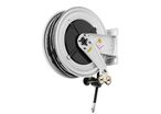 Enrouleur air et eau 12 m Ø G 1/2 (f) 20 bars Acier peint avec enroulement automatique et support mural fixe Raasm RA.8430.101