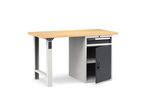 Établi plateau bois L.1500 mm avec bloc 1 tiroir + porte NOVALP
