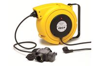 Enrouleur de câble 14 m 3G 1,5 mm² 230V Polypropylène avec enrouleur automatique et support mural pivotant Zeca 4315/GS 3