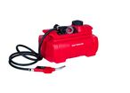 Cuve station de ravitaillement Diesel Rouge Fioul en PE 100 L avec pompe 12 V MW Tools TDC10012