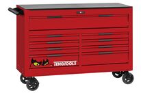 Servante d&#039;atelier rouge professionnelle XXL 9 tiroirs Teng Tools TSW53R9
