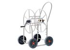 Dévidoir inox 4 roues pour tuyau d'eau 80 m 3/4'' MW Tools HW8034I2