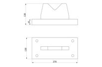 Bloc en V presses d'atelier 50 t 276 x 130 x 130mm MW Tools PBL50T