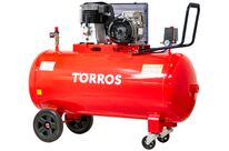 Compresseur mobile à entraînement par courroie à huile cuve 270 L 3 kW / 4 Ch 10 bars 520 l/min 400V Torros TC2705210T