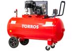 Compresseur mobile à entraînement par courroie à huile cuve 270 L 3 kW / 4 Ch 10 bars 520 l/min 400V Torros TC2705210T