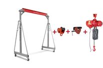 Ensemble de grue à portique 2T palan électrique à chaîne avec crochet MW Tools PTLK2-SETKT