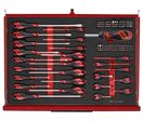 Grande servante d'atelier rouge 19 tiroirs - Monster set - 1295 outils rangés avec des modules en mousse - Qualité professionnelle Teng Tools TKS53R1133F