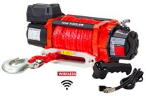 Treuil électrique 12V 8164 kg câble 26m synthétique télécommande sans fil MW Tools SEL820012SR