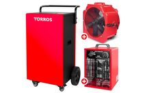 Pack déshumidificateur 90L/Jour BDM90N + Ventilateur sécheur ø500mm MV500PPL + Chauffage électrique 3 kW WEL03 MW Tools BDM90NSETBH