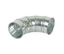 Coudes 90° galvanisés à brides de diamètre 250 mm Holzkraft VSB90-250