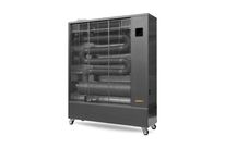 Chauffage Radiateur fioul professionnel mobile radiant infrarouge 40,7 kW motif en acier inoxydable 3500-6000 m³ Wifi Hipers WDP140IS