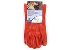 Paire de gants en PVC rouge