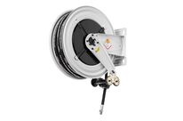 Enrouleur huile 10 m ø 1/2 150 bars Acier Peint avec enroulement automatique et support mural fixe Raasm RA.8430.401