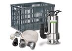 Pompe submersible pour eaux chargées - kit d'inondation - capacité de 11.400 l/h - 0,75 kW 230 V Cleancraft SDWP 7511 FLOOD SET