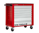 Servante d&#039;atelier 7 tiroirs rouge et grise large 940 mm en acier soudé verrouillable roues ø125 mm MW Tools GW207