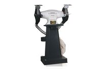 Touret à meuler industriel dia. 200 mm 2800 rpm 750 W 400V garantie Optimum 10 ans avec socle aspiration Optigrind GZ20DD