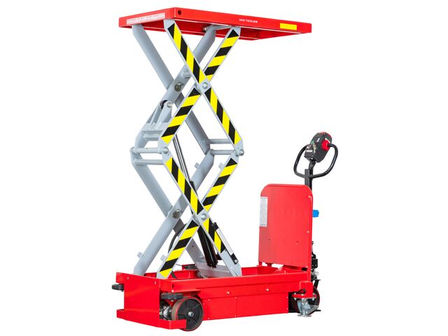 Table élévatrice électrique automotrice 910kg Hauteur de 1850 mm et plateau 1020 x 610mm MW Tools WTE90018T
