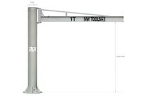 Grue pivotante manuelle colonne 1T flèche 3m MW Tools KZK100