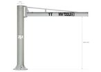Grue pivotante manuelle colonne 1T flèche 3m MW Tools KZK100