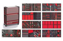 Servante d&amp;#039;atelier complète large, robuste avec coffre XXL 729 outils MW Tools MWE799G36A