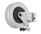 Enrouleur air et eau 12 m Ø G 1/2 (f) 20 bars Acier peint avec enroulement automatique et support mural pivotant Raasm RA.8420.101