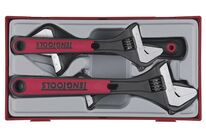 Set de clés à molette TT1 tray capacité 24- 38mm 4 pièces Teng Tools TTADJ04
