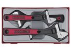 Set de clés à molette TT1 tray capacité 24- 38mm 4 pièces Teng Tools TTADJ04