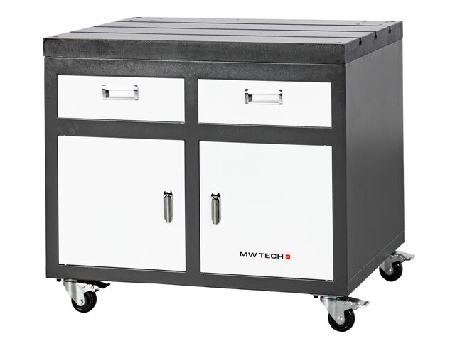 Etabli mobile avec plateau en fonte 900x600x800 mm MW-Tech SF-WBD