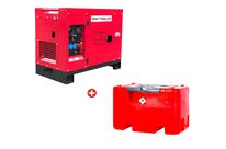 Groupe électrogène diesel 10kW + station de ravitaillement 440L MW Tools DG100EPACK2