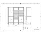 Établi d'atelier industriel 1860 mm PRACO M T01 - Plateau en hêtre massif - Éclairage LED - Tiroirs et armoire MW Tools PRAM1860T01