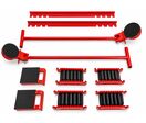 Set de rouleaux de transport 30 tonnes - 4 plateaux avec 2 barres de direction MW Tools TRSA30