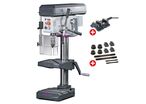 Perceuse d'établi jusque ø 24 mm raccord CM2 850W 230V 7 vitesses + étau de perçage + jeu de boulons Optidrill B24H PACK 230V